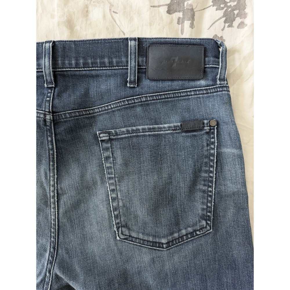7 For All Mankind Luxe Performance Slimmy Jeans Stretch Denim Luxury Distressed